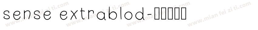 sense extrablod字体转换